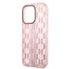 Karl Lagerfeld iPhone 14 Pro Max Mono Vertical Stripe (KLHCP14XHKLSPCP) hátlap, tok, rózsaszín