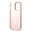 Karl Lagerfeld iPhone 14 Pro Max Liquid Silicone Choupette (KLHCP14XSLCTPI) hátlap, tok, rózsaszín