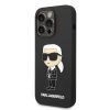 Karl Lagerfeld iPhone 14 Pro Max Silicone Ikonik (KLHCP14XSNIKBCK) hátlap, tok, fekete