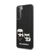 Karl Lagerfeld Samsung Galaxy S21 3D Karl & Choupette Full Body (KLHCS21SPCUSKCBK) hátlap, tok, fekete
