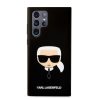 Karl Lagerfeld Samsung Galaxy S22 Ultra Karl's Head Silicone (KLHCS22LSLKHBK) hátlap, tok, fekete