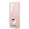 Karl Lagerfeld Samsung Galaxy S23 Silicone Choupette (KLHCS23SSNCHBCP) hátlap, tok, rózsaszín
