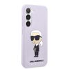 Karl Lagerfeld Samsung Galaxy S23 Silicone Ikonik (KLHCS23SSNIKBCU) hátlap, tok, lila