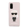 Karl Lagerfeld Samsung Galaxy S20 Silicone Karl Iconic Full Body szilikon (KLHCS62SLFKPI) hátlap, tok, rózsaszín