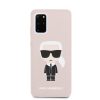 Karl Lagerfeld Samsung Galaxy S20 Plus Silicone Karl Iconic Full Body szilikon (KLHCS67SLFKPI) hátlap, tok, rózsaszín