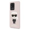 Karl Lagerfeld Samsung Galaxy S20 Ultra Silicone Karl Iconic Full Body szilikon (KLHCS69SLFKPI) hátlap, tok, rózsaszín