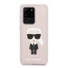 Karl Lagerfeld Samsung Galaxy S20 Ultra Silicone Karl Iconic Full Body szilikon (KLHCS69SLFKPI) hátlap, tok, rózsaszín