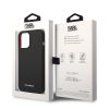 Karl Lagerfeld iPhone 14 Pro Silicone Plaque Magsafe (KLHMP14LSLMP1K) hátlap, tok, fekete