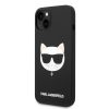 Karl Lagerfeld iPhone 14 Silicone Choupette Head Magsafe (KLHMP14SSLCHBK) hátlap, tok, fekete