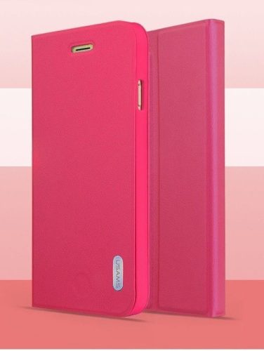 Apple iPhone 6/6S műanyag hátlap tok PU+PC Bumper, USAMS Geek, rózsaszín