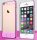Apple iPhone 6/6S átlátszó műanyag hátlap ,tok, USAMS O-plating, rózsaszín