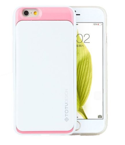 TOTU SPLENDOR SERIES case for iPhone 6 tok, fehér-rózsaszín