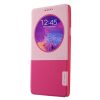 Baseus Unique Leather Samsung Galaxy Note 4 oldalra nyíló tok, rózsaszín