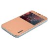 Baseus Primary Color Samsung Galaxy S5 oldalra nyíló tok, rozé arany