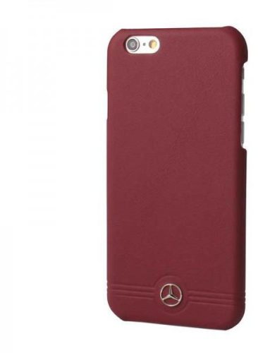 Mercedes-Benz iPhone 6/6S Pure Line Front Grill Leather Hard hátlap, tok, piros