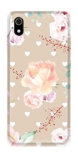 Casegadget iPhone 6/6S Roses And Hearts, hátlap, tok, mintás, színes