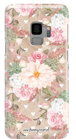 Casegadget Samsung Galaxy S8 Roses And Hearts, hátlap, tok, mintás, színes