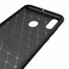 Carbon Case Flexible Huawei P Smart Plus (2019) hátlap, tok, sötétkék