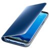 Clear View Case cover Samsung Galaxy A12 oldalra nyíló tok, kék