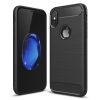 Carbon Case Flexible iPhone Xr hátlap, tok, fekete