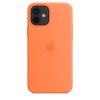 Apple gyári iPhone 12/12 Pro MagSafe kompatibilis szilikon hátlap, tok, narancssárga