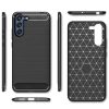Carbon Case Flexible Samsung Galaxy S21 Plus hátlap, tok, fekete