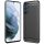 Carbon Case Flexible Samsung Galaxy S21 Ultra hátlap, tok, fekete