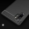 Carbon Case Flexible Samsung Galaxy Note 10 Plus hátlap, tok, fekete