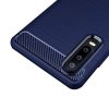Carbon Case Flexible Huawei P30 hátlap, tok, sötétkék
