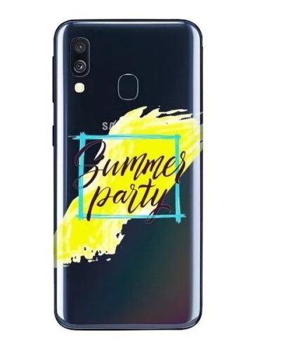 Casegadget Samsung Galaxy A40 Summer Party, hátlap, tok, mintás, színes