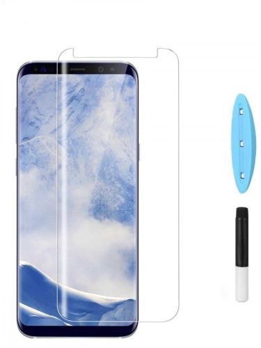 Samsung Galaxy S8 UV 5D Full Glue teljes kijelzős edzett üvegfólia (tempered glass), 9H keménységű, átlátszó