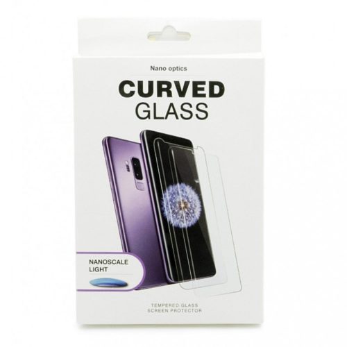 Samsung Galaxy S22 Ultra UV 5D Full Glue teljes kijelzős edzett üvegfólia (tempered glass), 9H keménységű, átlátszó