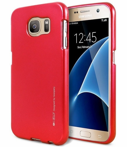Mercury Goospery i-Jelly Samsung Galaxy A8 (2018) hátlap, tok, piros