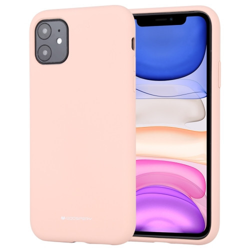 Mercury Goospery Silicone iPhone 13 hátlap, tok, rózsaszín
