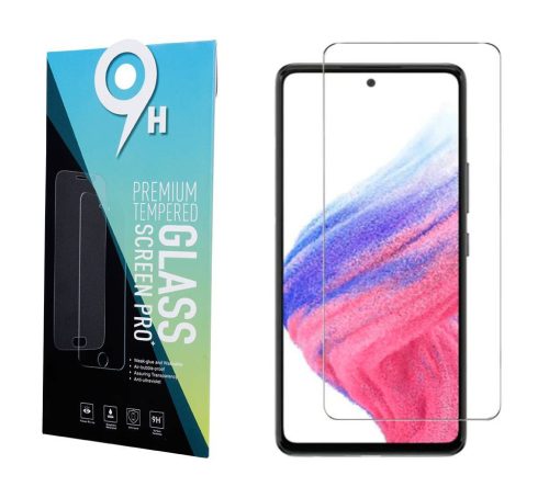 Samsung Galaxy A8 2018 (A530) kijelzővédő edzett üvegfólia (2D nem teljes kijelzős sík üvegfólia), 9H, átlátszó