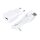 Maxlife MXTC-01 hálózati töltő adapter, gyorstöltő, 1A + iPhone lightning kábel, fehér
