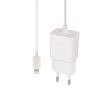 MaxLife MXTC-03 iPhone lightning hálózati töltő és kábel, gyorstöltő, 2.1A, 1m, fehér