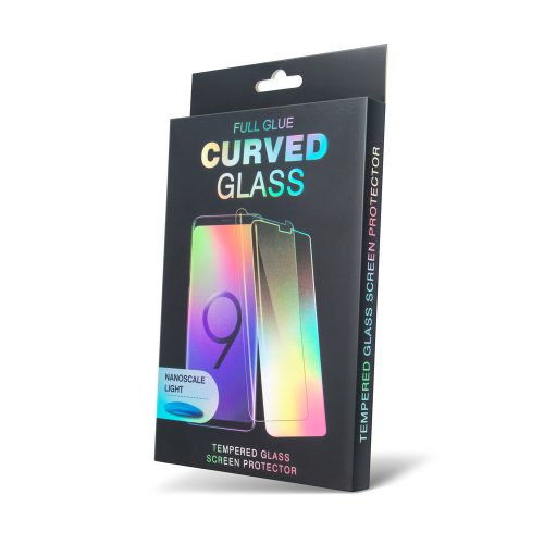 Samsung Galaxy S10 5G UV 5D Full Glue teljes kijelzős edzett üvegfólia (tempered glass), 9H keménységű, átlátszó