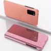 Clear View Case cover Samsung Galaxy A70 oldalra nyíló tok, rózsaszín