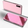 Clear View Case cover Huawei P40 Lite oldalra nyíló tok, rózsaszín