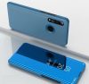 Clear View Case cover Huawei P Smart oldalra nyíló tok, kék