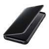 Clear View Case cover Samsung Galaxy A21s oldalra nyíló tok, fekete