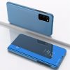Clear View Case cover Samsung Galaxy A02s oldalra nyíló tok, kék