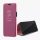 Clear View Case cover Samsung Galaxy S22 Plus oldalra nyíló tok, rózsaszín