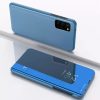 Clear View Case cover for Samsung Galaxy S21 FE oldalra nyíló tok, kék