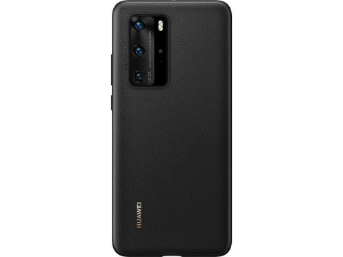 Huawei P40 Pro gyári PU tok (51993787), fekete