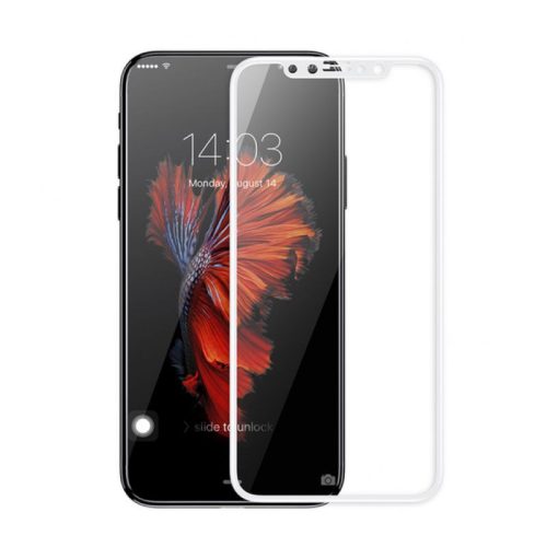 Glass iPhone 11 Pro/X/Xs 6D Full Glue teljes kijelzős edzett üvegfólia (tempered glass) 9H keménységű, tokbarát, fekete