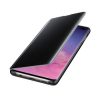 Clear View Case cover Samsung Galaxy A20e oldalra nyíló tok, fekete