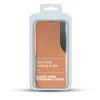 Eco Leather View Case Samsung Galaxy A22 5G oldalra nyíló tok, narancssárga
