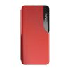 Eco Leather View Case Samsung Galaxy A22 5G oldalra nyíló tok, piros